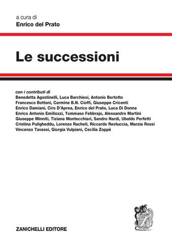 Le successioni - Enrico Del Prato - Libro Zanichelli 2020 | Libraccio.it