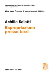 ART. 543-554. Espropriazione presso terzi