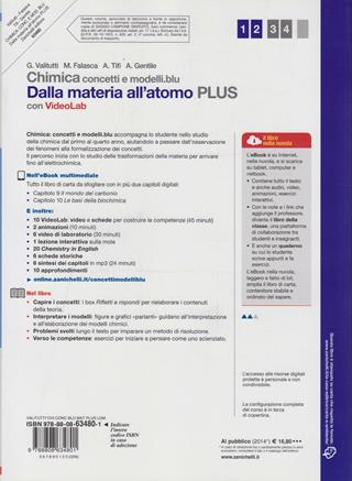 Chimica. Concetti e modelli.blu plus. Dalla materia all'atomo. Con e-book. Con espansione online - Giuseppe Valitutti, Marco Falasca, Alfredo Tifi - Libro Zanichelli 2013 | Libraccio.it