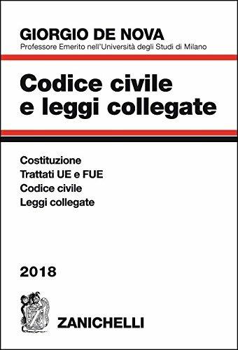 Codice civile e leggi collegate 2018 - Giorgio De Nova - Libro Zanichelli 2018 | Libraccio.it