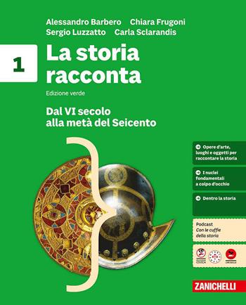La storia racconta. Idee per imparare. Per la Scuola media. Vol. 1: Dal VI secolo alla metà del Seicento-L'impero romano - Alessandro Barbero, Chiara Frugoni, Sergio Luzzatto - Libro Zanichelli 2026 | Libraccio.it