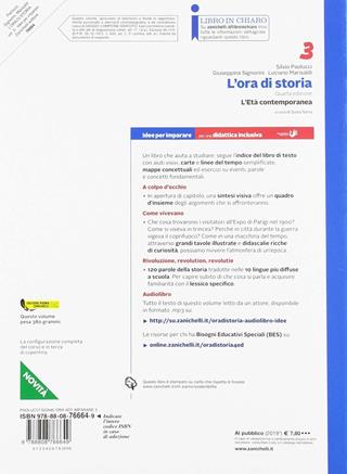 L'ora di storia. Idee per imparare volume. BES. Per la Scuola media. Vol. 3: L' età contemporanea - Silvio Paolucci, Giuseppina Signorini, Luciano Marisaldi - Libro Zanichelli 2019 | Libraccio.it