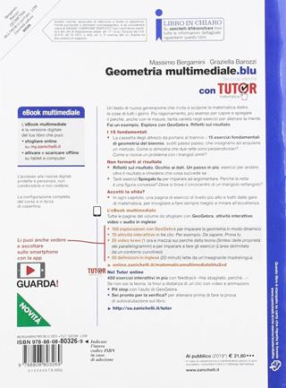 Matematica multimediale.blu. Geometria. Con Tutor. Per le Scuole superiori. - Massimo Bergamini, Graziella Barozzi - Libro Zanichelli 2019 | Libraccio.it