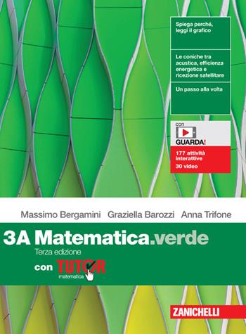 Matematica.verde. Con Tutor. Con espansione online. Vol. 3A-3B - Massimo Bergamini, Graziella Barozzi, Anna Trifone - Libro Zanichelli 2022 | Libraccio.it