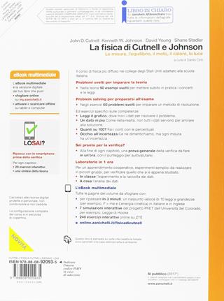 La fisica di Cutnell e Johnson. Le misure, l'equilibrio il moto, il calore, la luce. Con Contenuto digitale (fornito elettronicamente) - John D. Cutnell, Kenneth W. Johnson, David Young - Libro Zanichelli 2017 | Libraccio.it