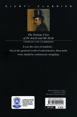 The strange case of Dr Jekyll and Mr Hyde - Robert Louis Stevenson - Libro Giunti Editore 2003, Giunti classics | Libraccio.it