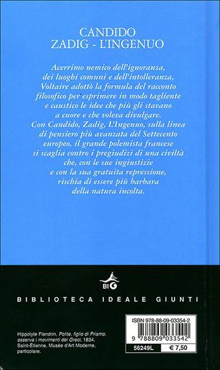 Candido-Zadig-L'ingenuo - Voltaire - Libro Giunti Editore 2005, Biblioteca Ideale Giunti | Libraccio.it