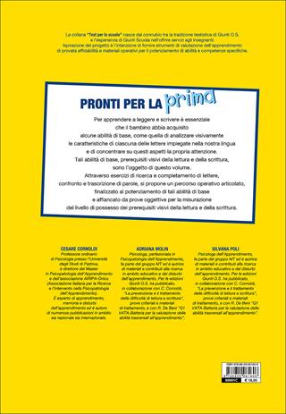 Pronti per la prima. Analisi e attenzione visiva nelle prime fasi di apprendimento della lettura e della scrittura - Adriana Molin, Silvana Poli - Libro Giunti Psychometrics 2009 | Libraccio.it