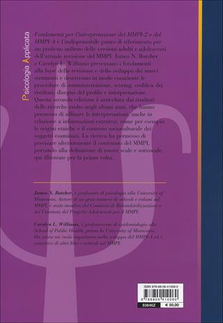 Fondamenti per l'interpretazione del MMPI-2 e del MMPI-A - James N. Butcher, Carolyn L. Williams - Libro Giunti Psychometrics 2008 | Libraccio.it