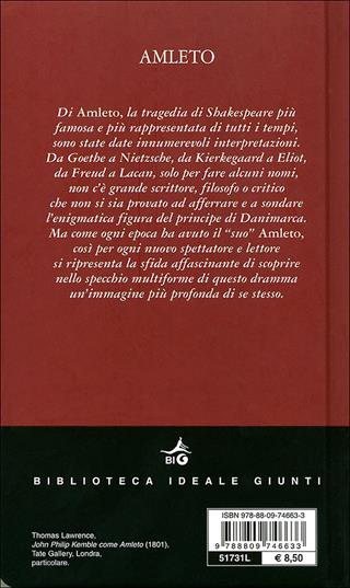 Amleto. Testo inglese a fronte - William Shakespeare - Libro Giunti Editore 2010, Biblioteca Ideale Giunti | Libraccio.it