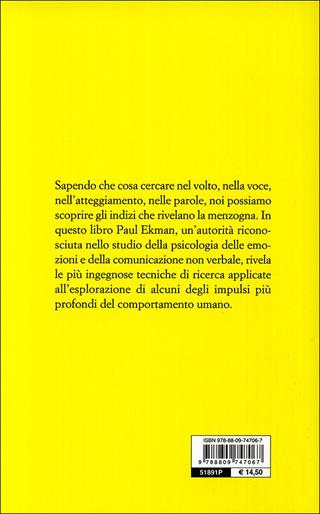 I volti della menzogna. Gli indizi dell'inganno nei rapporti interpersonali - Paul Ekman - Libro Giunti Editore 2009, Saggi Giunti | Libraccio.it