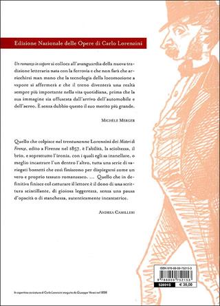 Un romanzo in vapore. Da Firenze a Livorno-I misteri di Firenze - Carlo Collodi - Libro Giunti Editore 2010, Edizione Nazionale Collodi | Libraccio.it
