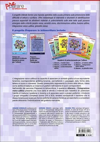 Allenare... l'integrazione visivo-uditiva. Quaderno per l'allievo. Con CD-ROM - Cesare Cornoldi, Adriana Molin, Silvana Poli - Libro Giunti Scuola 2011, Prerequisiti | Libraccio.it