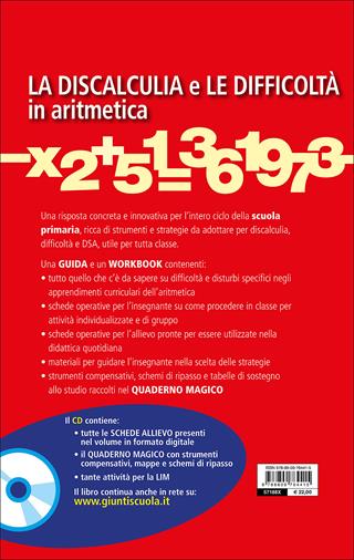 La discalculia e le difficoltà in aritmetica. Guida con workbook. Con CD Audio  - Libro Giunti Scuola 2012, Guide psicopedagogiche | Libraccio.it