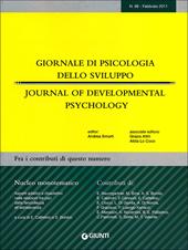 Giornale di psicologia dello sviluppo. Febbraio-Maggio 2011. Ediz. italiana e inglese. Vol. 98