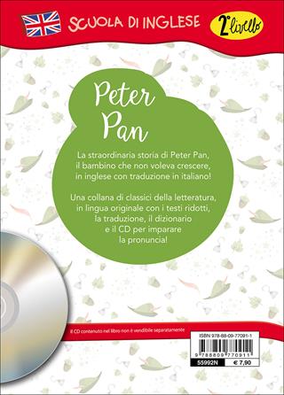 Peter Pan. Con traduzione e dizionario. Con CD Audio - James Matthew Barrie - Libro Giunti Junior 2016, Scuola d'inglese 2 livello | Libraccio.it