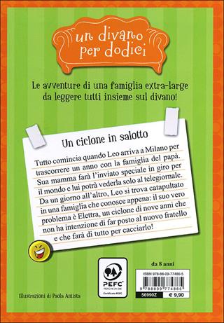 Un ciclone in salotto. Un divano per dodici. Vol. 1 - Elisa Puricelli Guerra - Libro Giunti Junior 2012 | Libraccio.it
