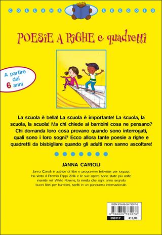 Poesie a righe e quadretti - Janna Carioli - Libro Giunti Junior 2014, Leggo io | Libraccio.it