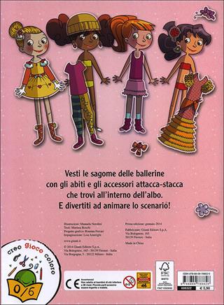 Ballerine. Attacca-stacca. Con adesivi  - Libro Giunti Junior 2014, 0/6 Gioco e scopro | Libraccio.it