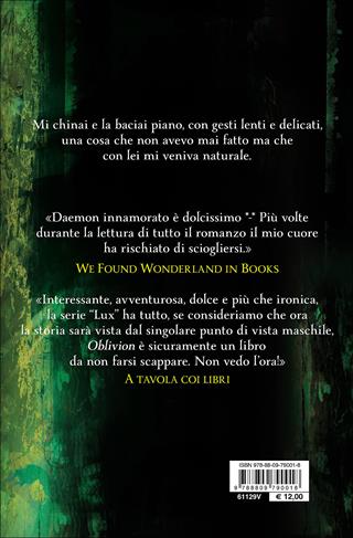 Obsidian attraverso gli occhi di Daemon. Oblivion. Vol. 1 - Jennifer L. Armentrout - Libro Giunti Editore 2016, Y | Libraccio.it