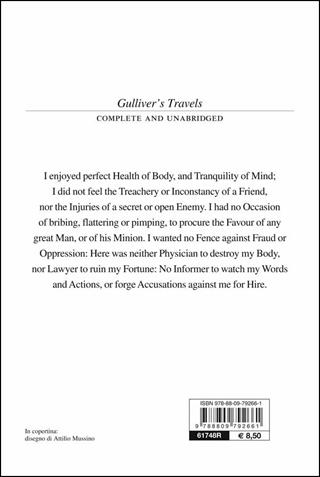 Gulliver's travels - Jonathan Swift - Libro Giunti Editore 2014, Giunti classics | Libraccio.it
