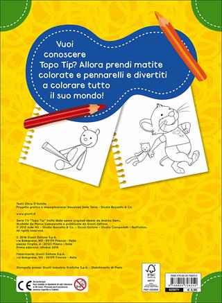 Colora con Topo Tip  - Libro Giunti Kids 2014 | Libraccio.it