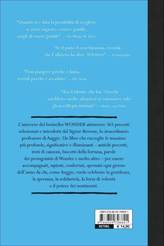 365 giorni con Wonder. Libro dei precetti del Sig. Browne - R. J. Palacio - Libro Giunti Junior 2017, Biblioteca Junior | Libraccio.it