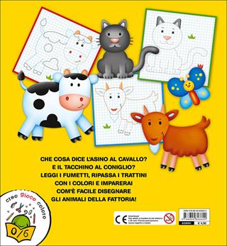 Gli animali della fattoria. Trattini - Martina Boschi - Libro Giunti Junior 2015, 0/6 Coloro e imparo | Libraccio.it