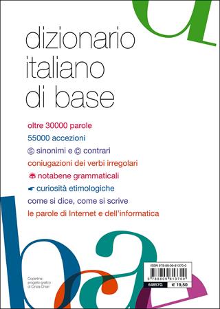 Dizionario italiano di base  - Libro Giunti Editore 2015, Dizionari e repertori | Libraccio.it
