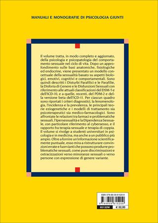 Trattato di psicologia e psicopatologia del comportamento sessuale - Davide Dèttore - Libro Giunti Editore 2018, Manuali e monografie di psicologia Giunti | Libraccio.it