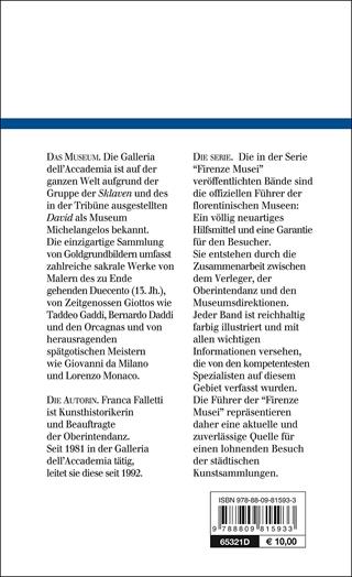 Galleria dell'Accademia. Der offizielle Führer. Ediz. tedesca - Franca Falletti - Libro Giunti Editore 2015, Guide uff. musei fiorentini. Rapide | Libraccio.it