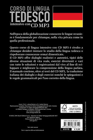 Tedesco. Corso di lingua intensivo. Con CD Audio formato MP3  - Libro Demetra 2016, Corsi di lingua | Libraccio.it
