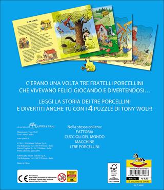 I tre porcellini. Con 4 puzzle - Anna Casalis, Tony Wolf - Libro Dami Editore 2016, Libri puzzle | Libraccio.it
