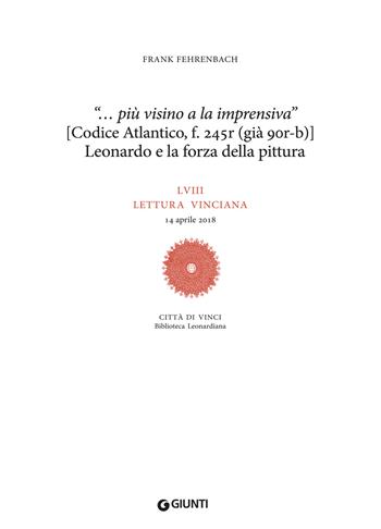 LVIII lettura vinciana - Frank Fehrenbach - Libro Giunti Editore 2020, Leonardo studi | Libraccio.it