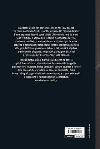 Francesco De Gregori. I testi. La storia delle canzoni  - Libro Giunti Editore 2020, Bizarre | Libraccio.it