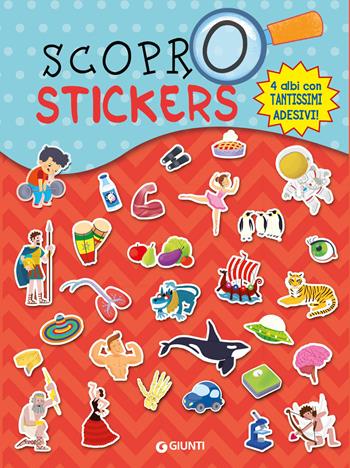 Scopro stickers. Viaggio nello spazio-Il mondo della mitologia-Esplora il corpo umano-Giro intorno al mondo. Con adesivi. Ediz. a colori  - Libro Giunti Editore 2021 | Libraccio.it