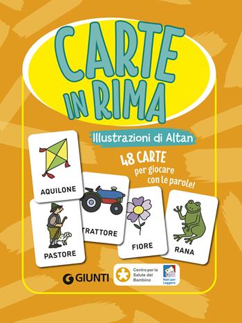 Carte in rima. 48 carte per giocare con le parole. Ediz. a colori. Con 48 Carte  - Libro Giunti Editore 2024 | Libraccio.it