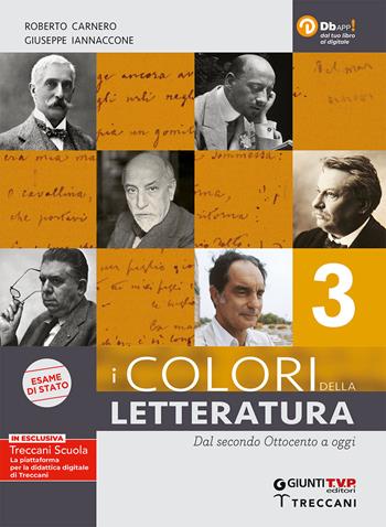 I colori della letteratura. Ediz. nuovo esame di Stato. Con Saperi fondamentali. Per il triennio degli Ist. tecnici. Con e-book. Con espansione online. Vol. 3: Dal secondo Ottocento a oggi - Roberto Carnero, Giuseppe Iannaccone - Libro Giunti T.V.P. 2020 | Libraccio.it