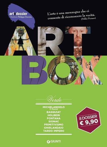 Dossier d'art. Box verde: Michelangelo. Il David-Basquiat-Holbein-Fontana-Signac-Primitivismo-Ghirlandaio-Tardo impero. Ediz. illustrata  - Libro Giunti Editore 2016, Dossier d'art | Libraccio.it