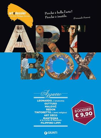 Dossier d'art. Box azzurro: Leonardo. L'anatomia-Guttuso-Malevic-Redon-Tintoretto. Temi religiosi-Art déco-Mantegna e la corte di Mantova-Filippino Lippi. Ediz. illustrata  - Libro Giunti Editore 2016, Dossier d'art | Libraccio.it