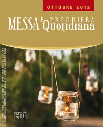 Messa e preghiera quotidiana (2018). Vol. 9: Settembre  - Libro EDB 2018, Celebrazione eucar. e liturgia delle ore | Libraccio.it