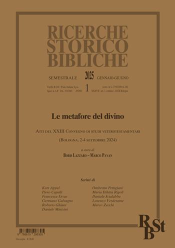 Ricerche storico-bibliche (2025). Vol. 1: Le metafore del divino  - Libro EDB 2025, Ricerche storico-bibliche | Libraccio.it