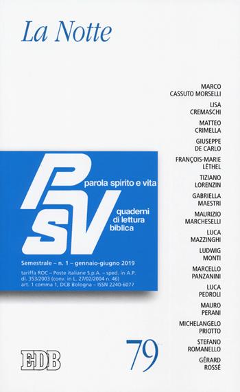 La notte  - Libro EDB 2019, Parola spirito e vita | Libraccio.it