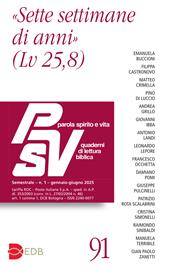 Parola spirito e vita. Quaderni di lettura biblica (2025). Vol. 1: «Sette settimane di anni»
