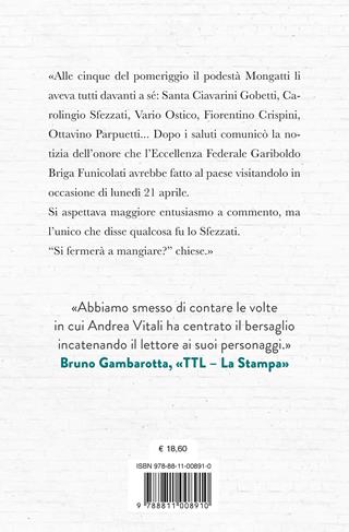 Sua Eccellenza perde un pezzo. I casi del maresciallo Ernesto Maccadò - Andrea Vitali - Libro Garzanti 2023, Narratori moderni | Libraccio.it