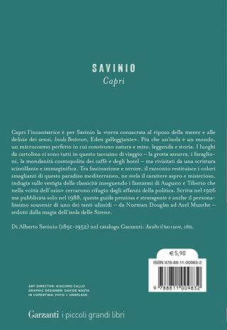 Capri - Alberto Savinio - Libro Garzanti 2023, I piccoli grandi libri | Libraccio.it
