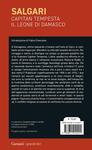 Capitan Tempesta-Il leone di Damasco - Emilio Salgari - Libro Garzanti 2023, I grandi libri | Libraccio.it