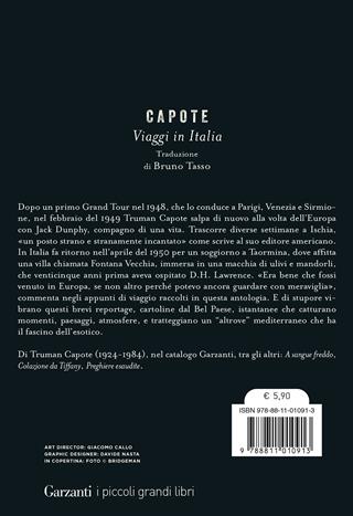 Viaggi in Italia - Truman Capote - Libro Garzanti 2023, I piccoli grandi libri | Libraccio.it