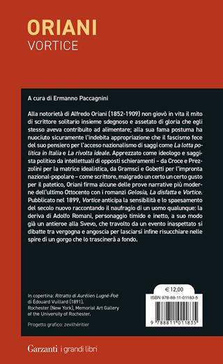 Vortice - Alfredo Oriani - Libro Garzanti 2024, I grandi libri | Libraccio.it