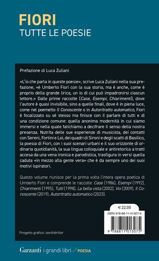 Tutte le poesie - Umberto Fiori - Libro Garzanti 2024, I grandi libri | Libraccio.it